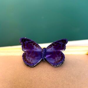 BBW purple butterfly candle topper